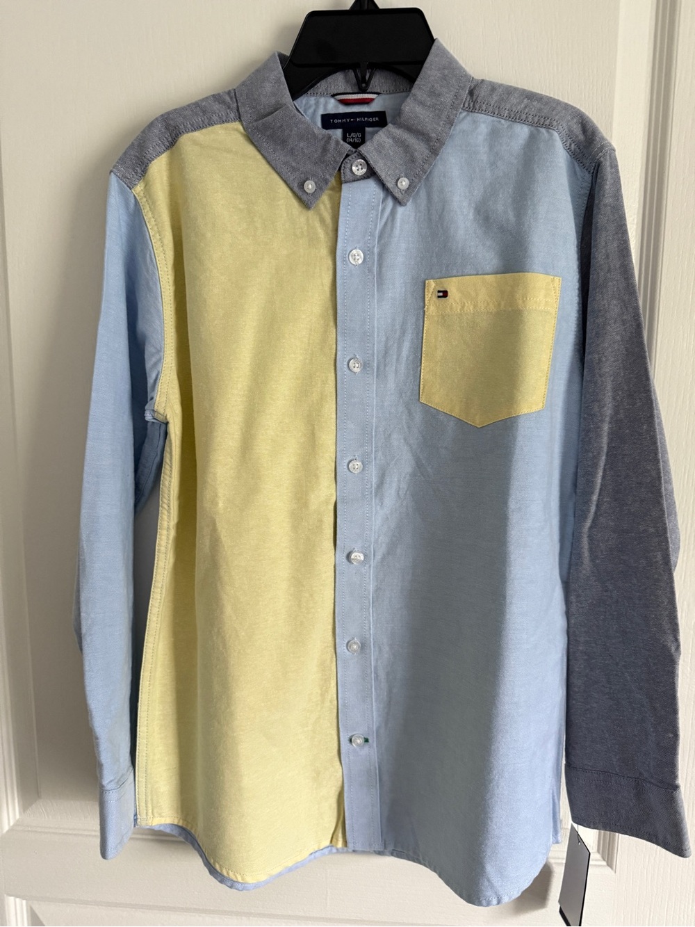 NWT Tommy Hilfiger Boys' Shirt, Cotton, Size L (14–16)